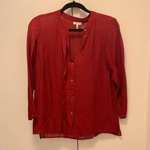 Joie 3/4 Sleeve Blouse- Size S